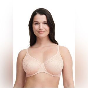 Chantelle Pink Lace Norah Molded Underwire Bra Lingerie size 30DD